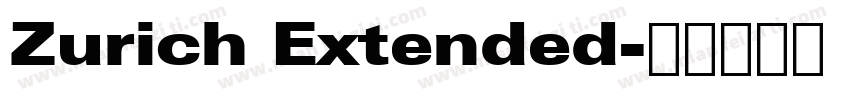 Zurich Extended字体转换